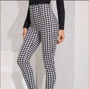 shein leggings checkered women’s